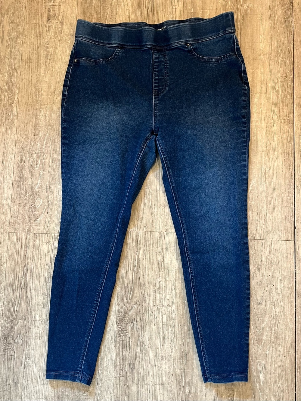 Terra & Sky Dark Blue Women’s Stretch Skinny Jeans Jeggings 0X - 14W